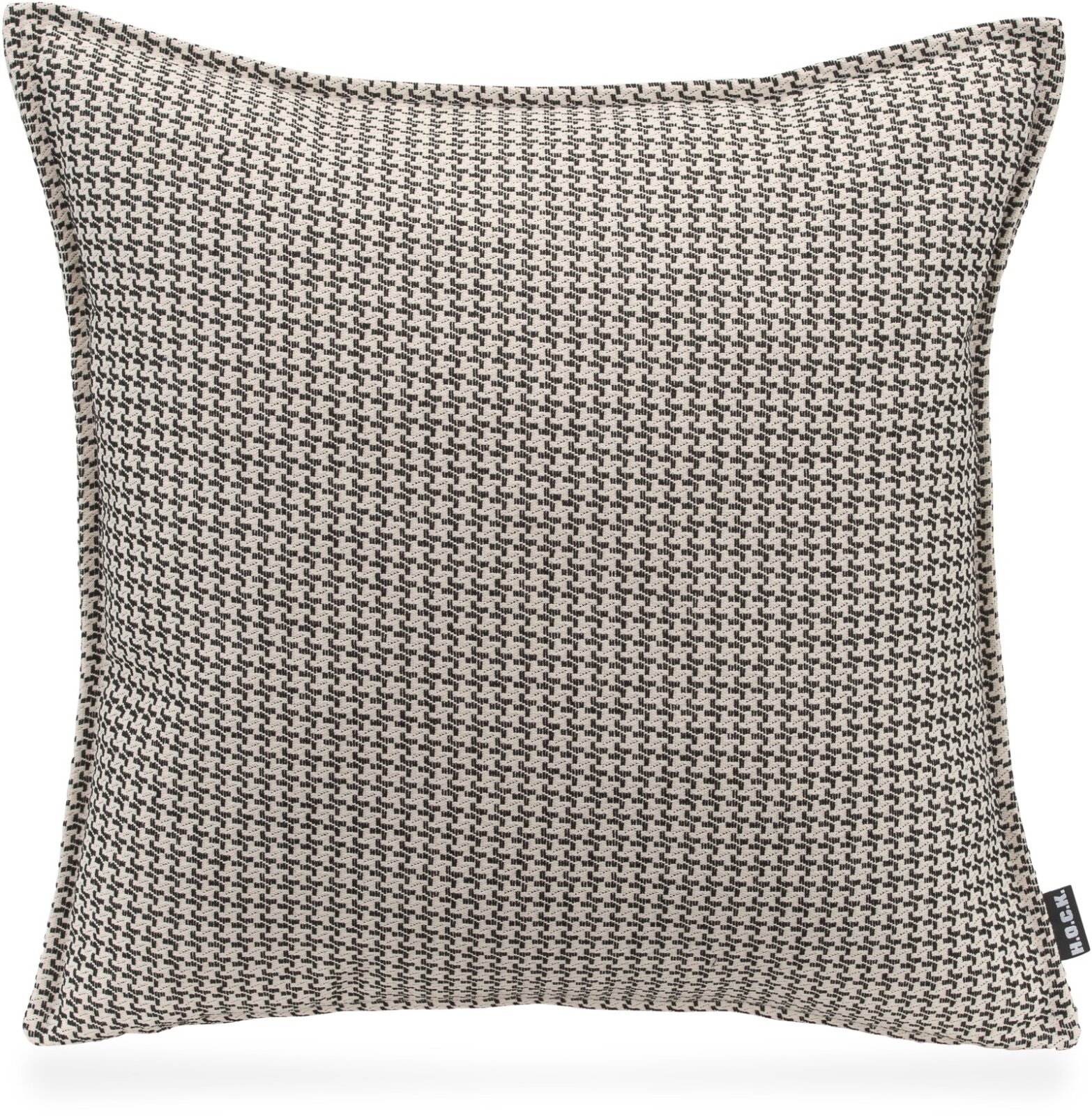 H.O.C.K. Bobo Kissen mit Biese 45x45cm kleingemustert col. 21 schwarz