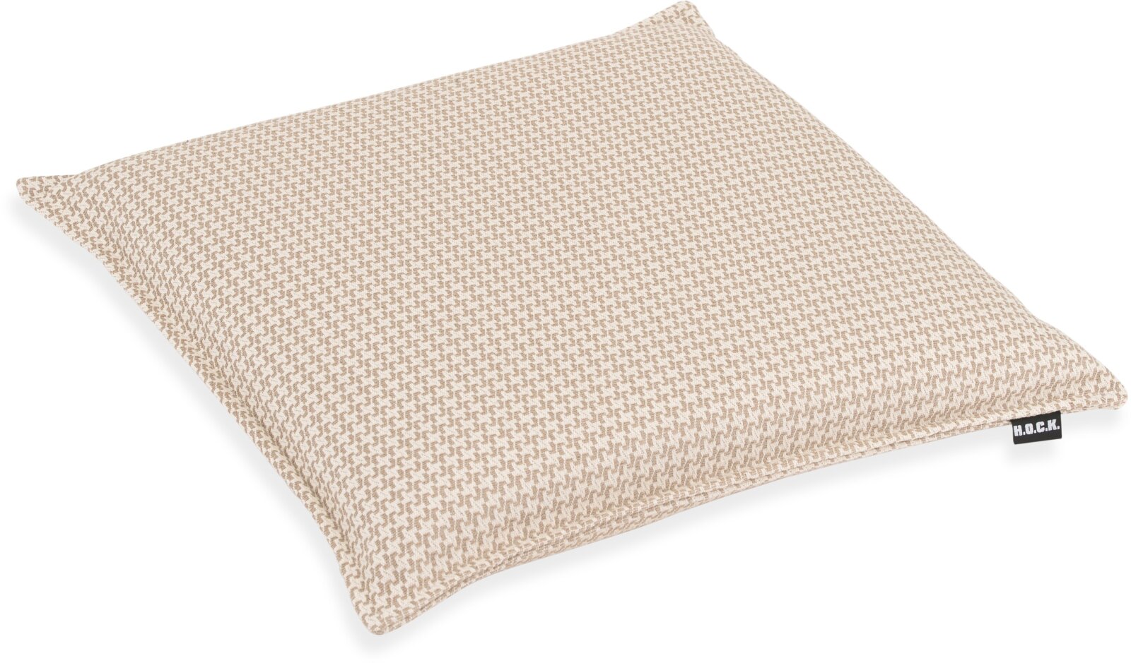 H.O.C.K. Bobo Sitzkissen mit Biese BLISS 40x40x6cm kleingemustert col. 2 beige
