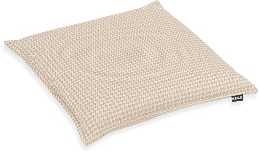 H.O.C.K. Bobo Sitzkissen mit Biese 40x40x4cm kleingemustert col. 2 beige