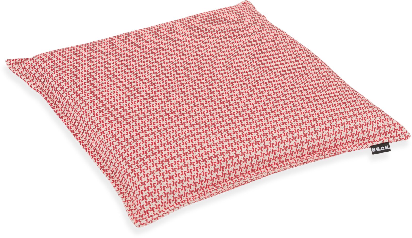 H.O.C.K. Bobo Sitzkissen mit Biese BLISS 40x40x6cm kleingemustert col. 9 rot