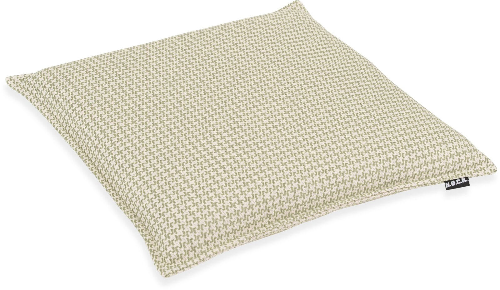 H.O.C.K. Bobo Sitzkissen mit Biese 40x40x6cm kleingemustert col. 14 lindgrün