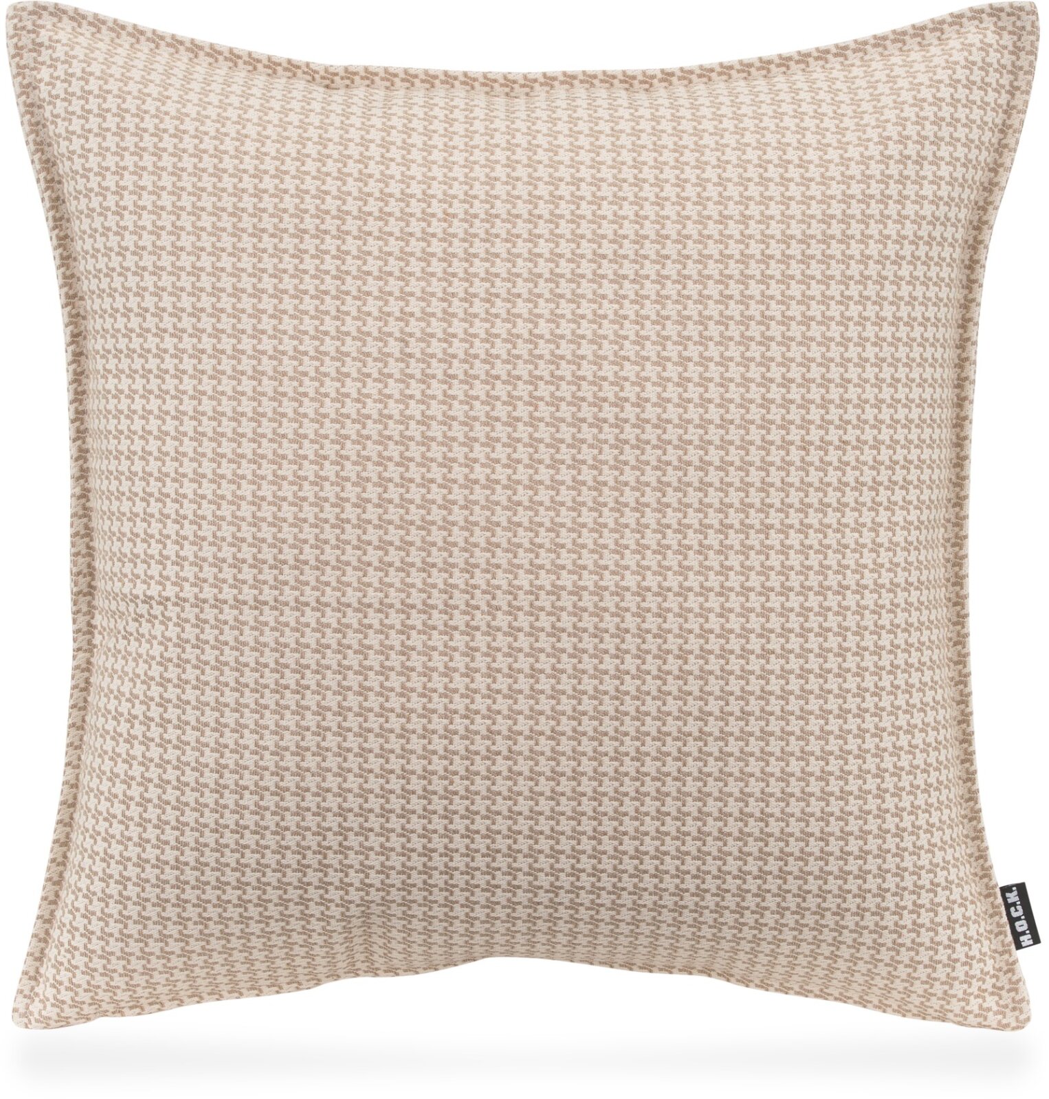 H.O.C.K. Bobo Kissen mit Biese 50x50cm kleingemustert col. 2 beige