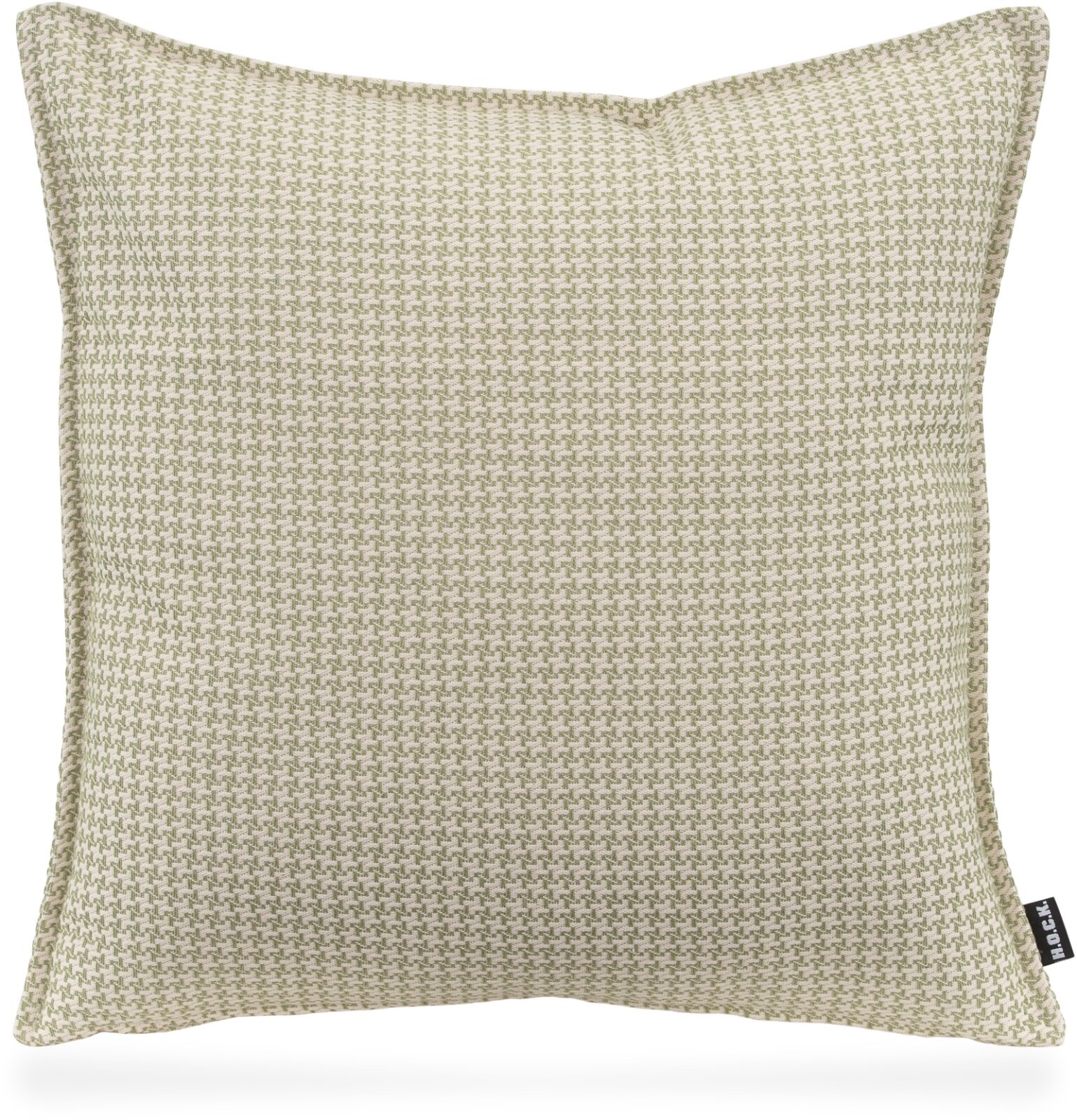 H.O.C.K. Bobo Kissen mit Biese 50x50cm kleingemustert col. 14 lindgrün