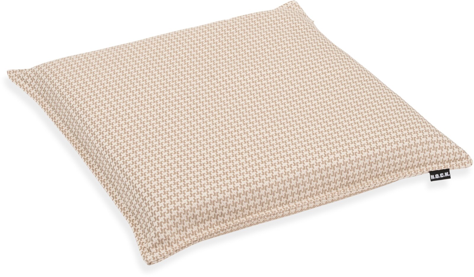 H.O.C.K. Bobo Sitzkissen mit Biese 45x45x6cm kleingemustert col. 2 beige