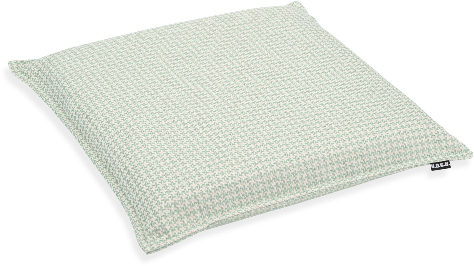 H.O.C.K. Bobo Sitzkissen mit Biese BLISS 45x45x6cm kleingemustert col. 15 türkis hellblau