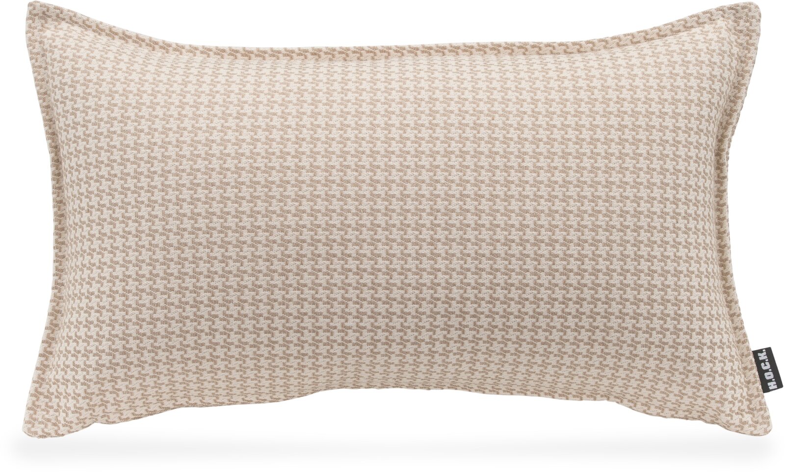 H.O.C.K. Bobo Kissen mit Biese 50x30cm kleingemustert col. 2 beige