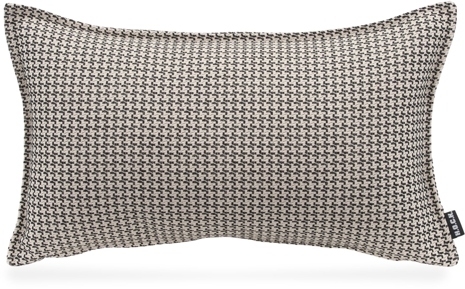 H.O.C.K. Bobo Kissen mit Biese 50x30cm kleingemustert col. 21 schwarz