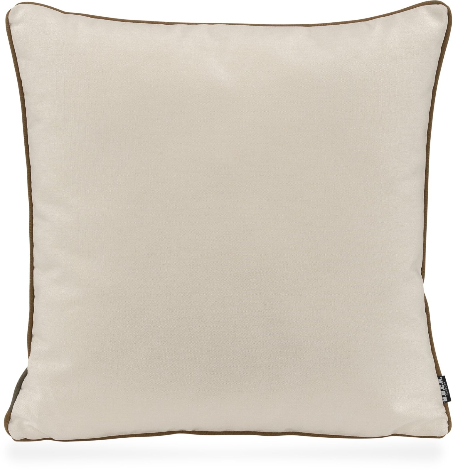 H.O.C.K. Classic Uni Outdoor Kissen 50x50cm PIPE creme mit Keder taupe