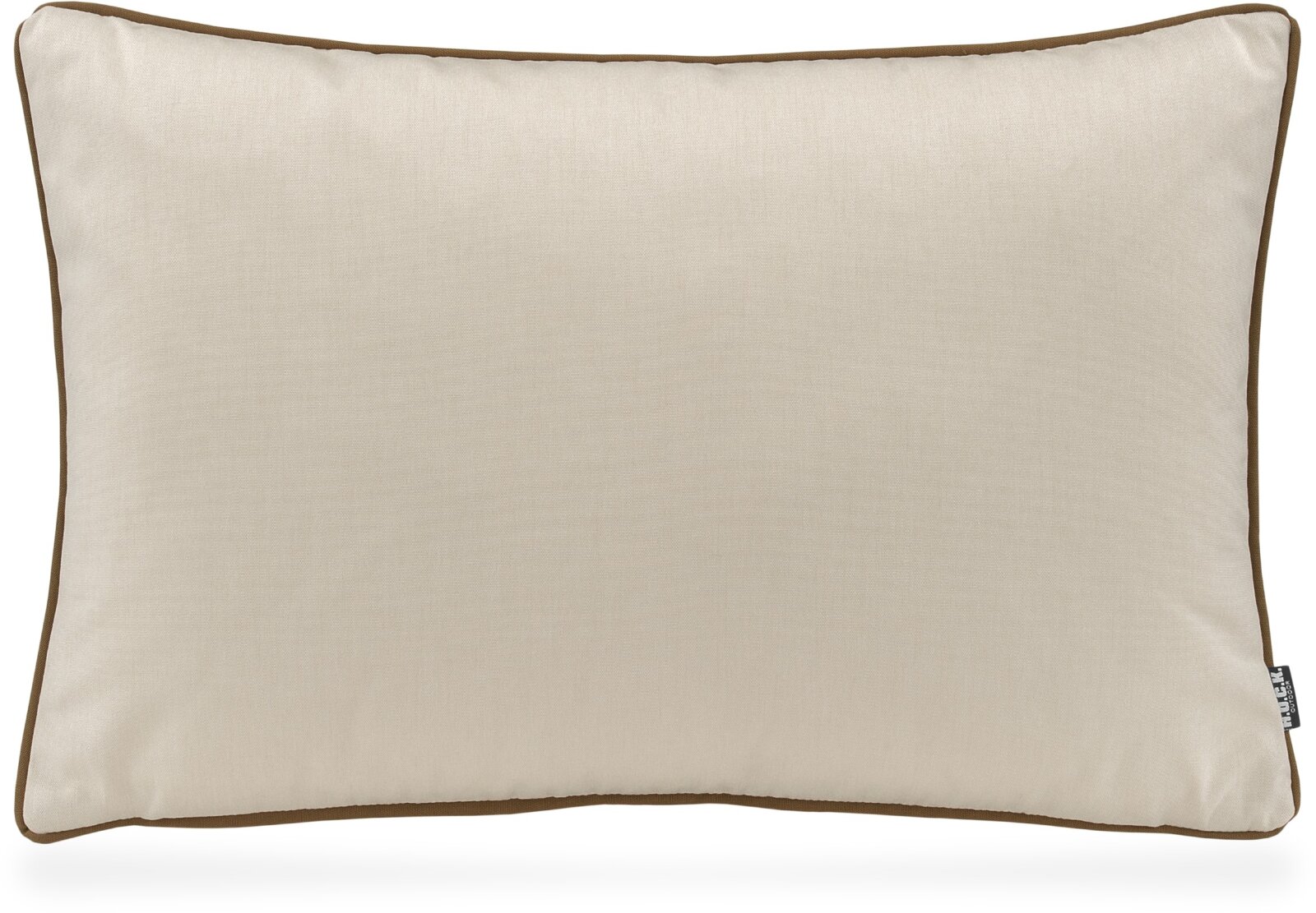 H.O.C.K. Classic Uni Outdoor Kissen 60x40cm PIPE creme mit Keder taupe