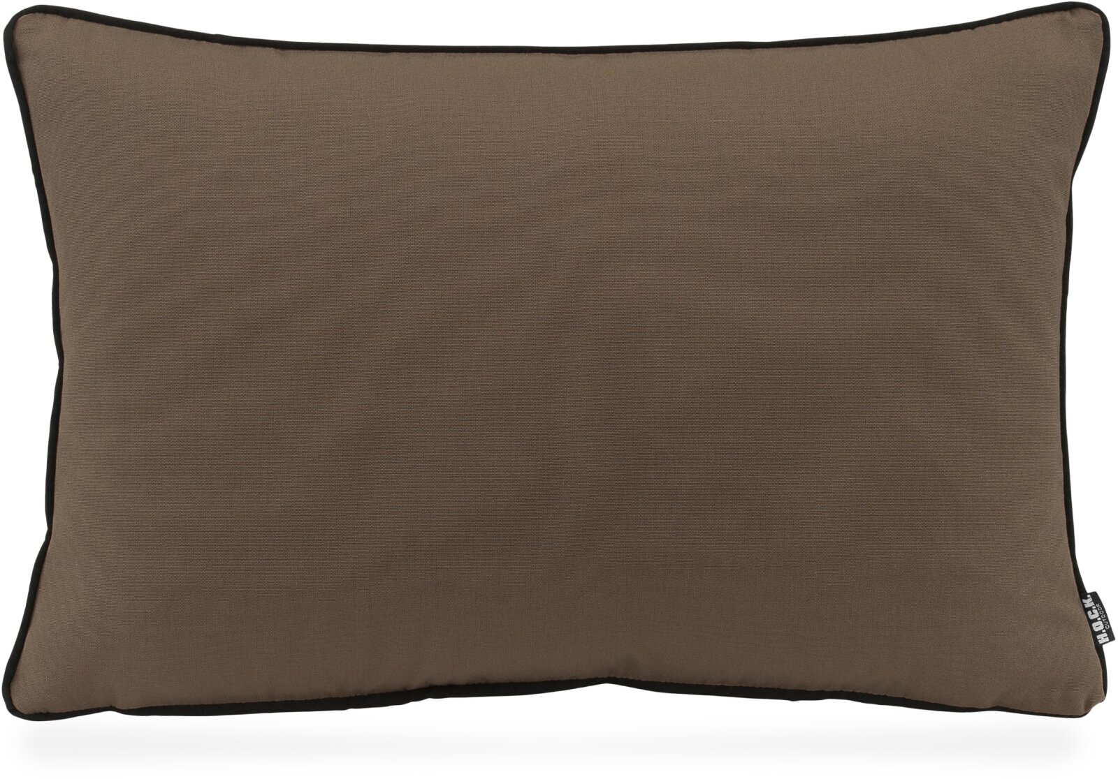 H.O.C.K. Classic Uni Outdoor Kissen 60x40cm PIPE taupe mit Keder schwarz