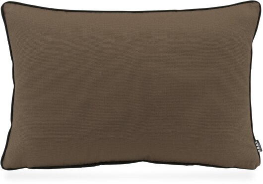 H.O.C.K. Classic Uni Outdoor Kissen 60x40cm PIPE taupe mit Keder schwarz