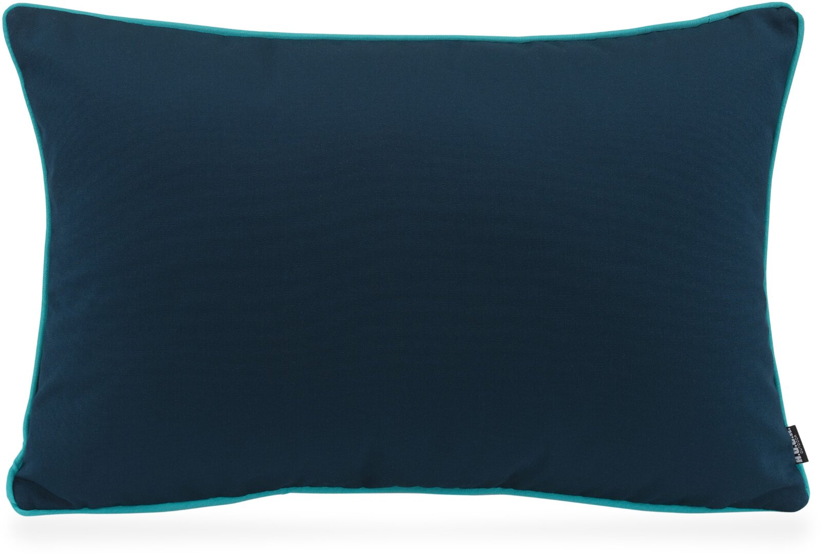 H.O.C.K. Classic Uni Outdoor Kissen 60x40cm PIPE navy blau mit Keder türkis