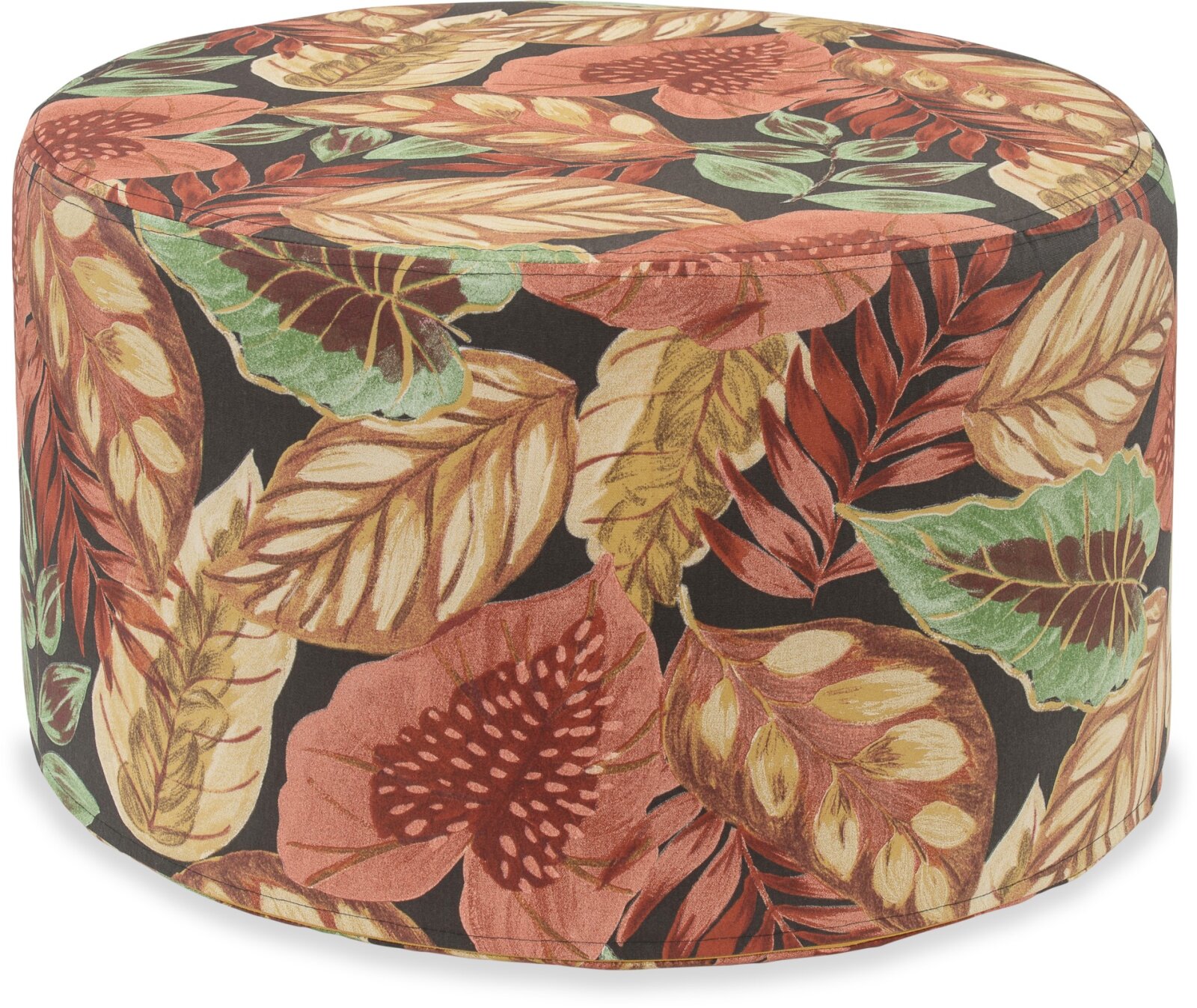 H.O.C.K. Tropical Outdoor Hocker rund Pouf ø60x40cm col. 228 rost braun sunny