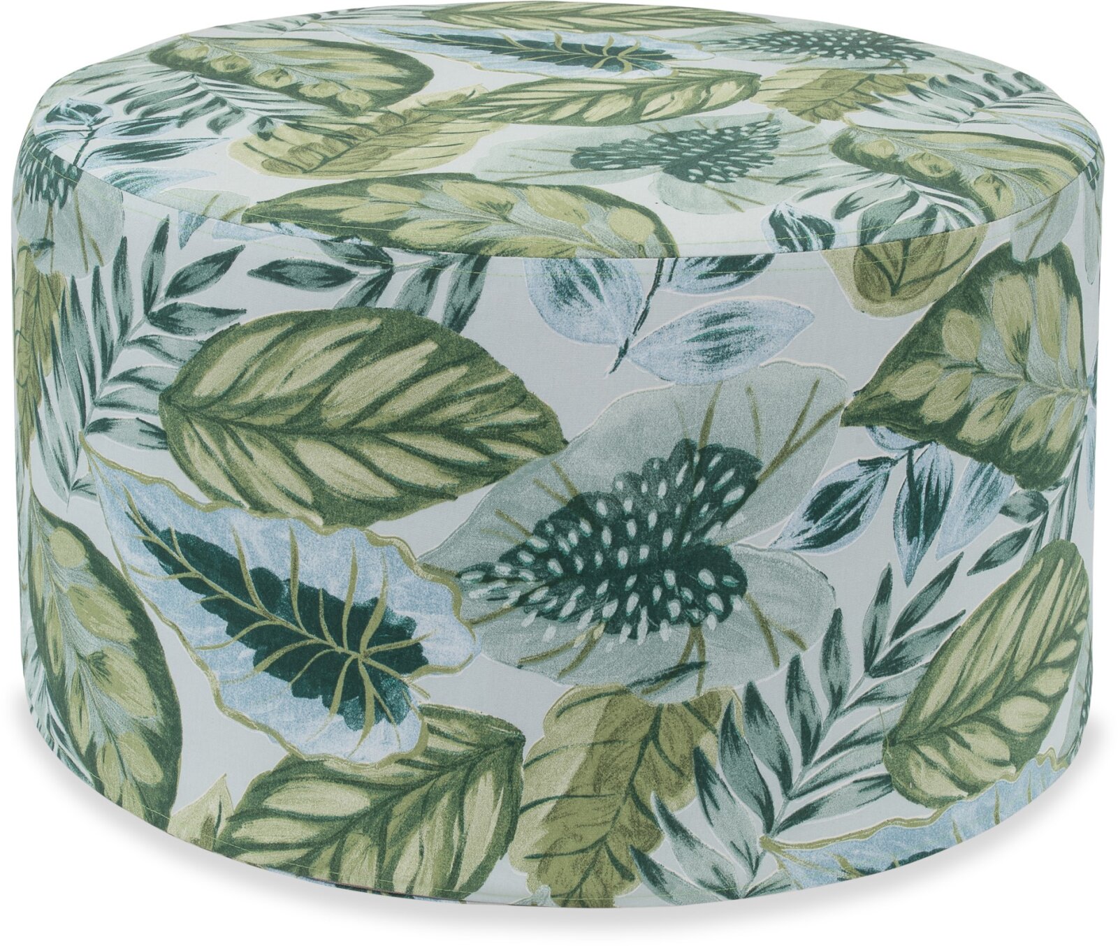 H.O.C.K. Tropical Outdoor Hocker rund Pouf ø60x40cm col. 229 lindgrün aqua sunny