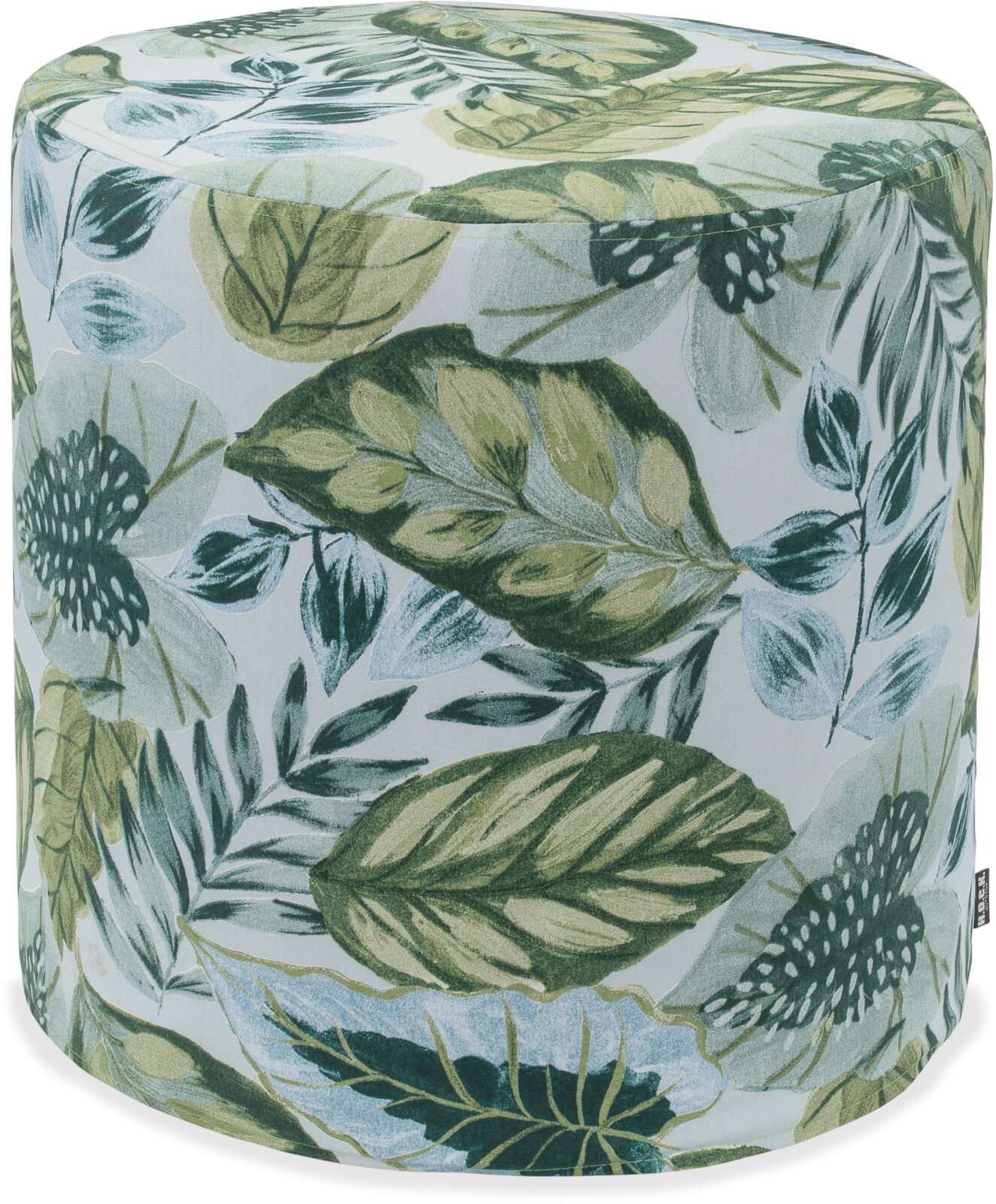 H.O.C.K. Tropical Outdoor Hocker rund Pouf ø45x45cm col. 229 lindgrün aqua sunny