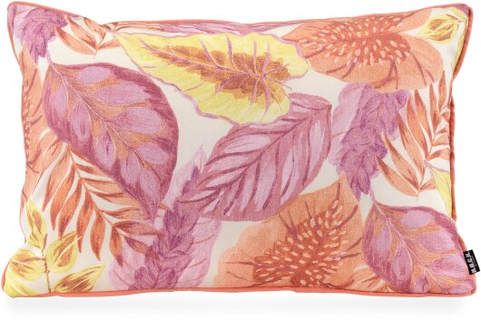 H.O.C.K. Tropical Outdoor Kissen 60x40cm col. 226 coral lachs mit Keder salmon sunny