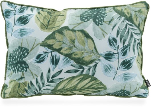 H.O.C.K. Tropical Outdoor Kissen 60x40cm col. 229 lindgrün aqua mit Keder lindgrün sunny