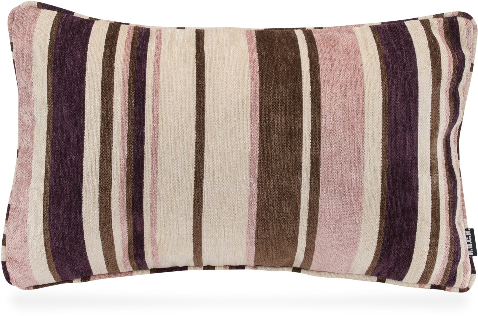 H.O.C.K. Bobetta Kissen mit Keder 50x30cm Streifen col. 05 rose / lila / brown