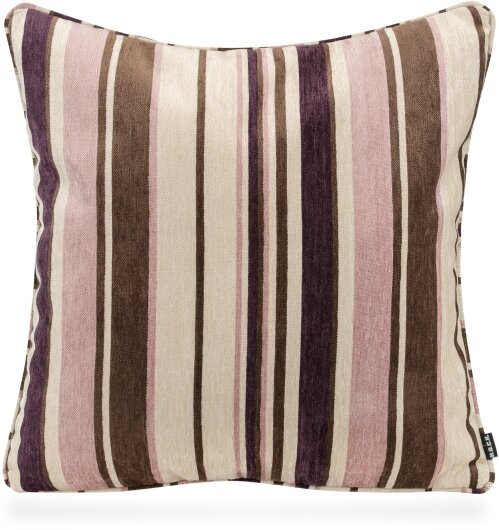 H.O.C.K. Bobetta Kissen mit Keder 60x60cm Streifen col. 05 rose / lila / brown