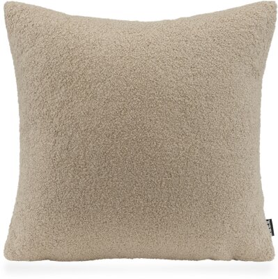 H.O.C.K. Fino Plush Kissen 60x60cm beige-taupe Plüsch