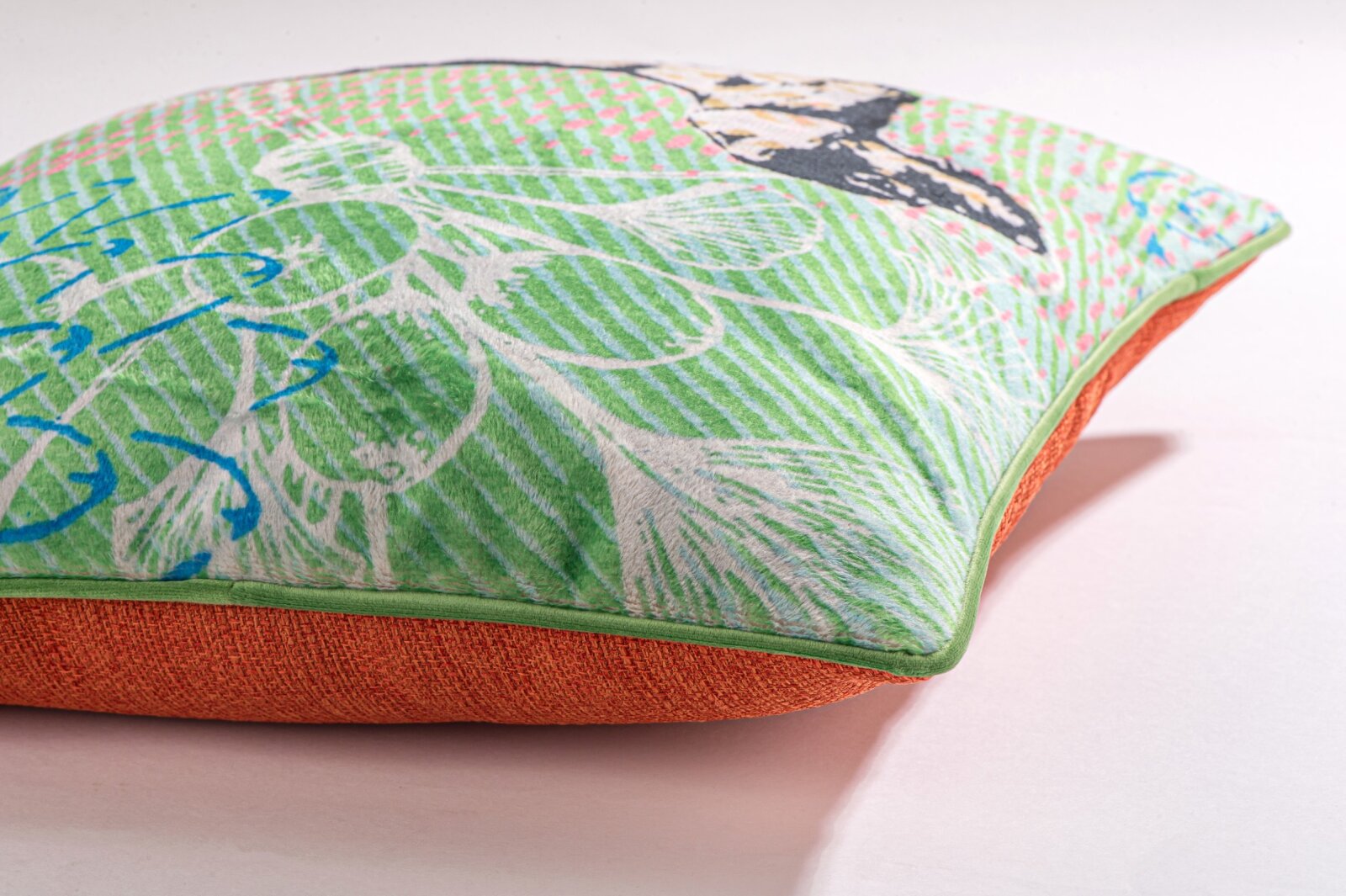 H.O.C.K. Lieblingstiere Wendekissen grün mit Keder lime-green 45x45cm DACKEL Rocco by Anna Flores