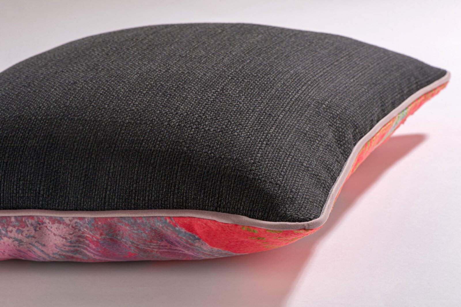 H.O.C.K. Lieblingstiere Wendekissen pink mit Keder light-rosy 45x45cm VOGEL Amber by Anna Flores