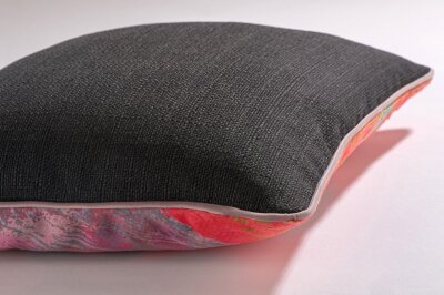 H.O.C.K. Lieblingstiere Wendekissen pink mit Keder light-rosy 45x45cm VOGEL Amber by Anna Flores