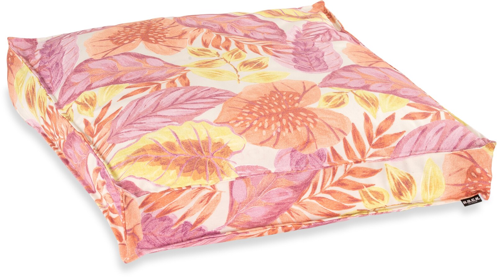 H.O.C.K. Tropical Outdoor Bodenkissen BODO 60x60x10cm col. 226 coral lachs sunny