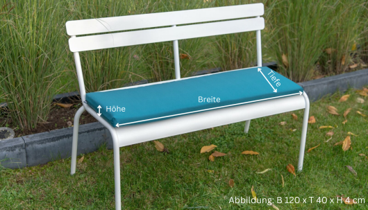 H.O.C.K. Bankauflage NORM Classic Uni OUTDOOR in verschiedenen Größen und Farben