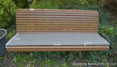 H.O.C.K. Bankauflage EASY Caribe OUTDOOR in verschiedenen Größen und Farben
