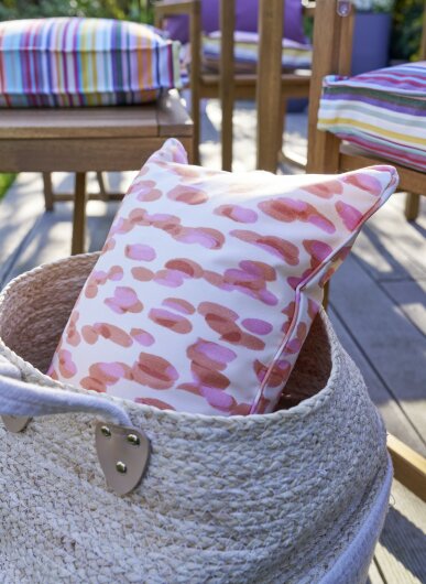 H.O.C.K. Sally Outdoor Kissen 50x30cm mit Keder col. 231 coral lachs sunny