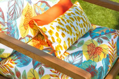 H.O.C.K. Sally Outdoor Kissen 50x30cm mit Keder col. 235 gelb sunny