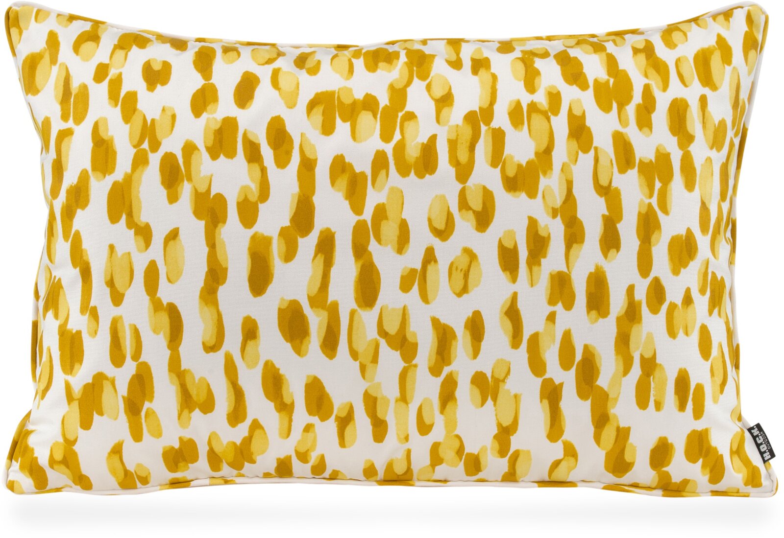 H.O.C.K. Sally Outdoor Kissen 60x40cm mit Keder col. 235 gelb sunny | Leo-Muster