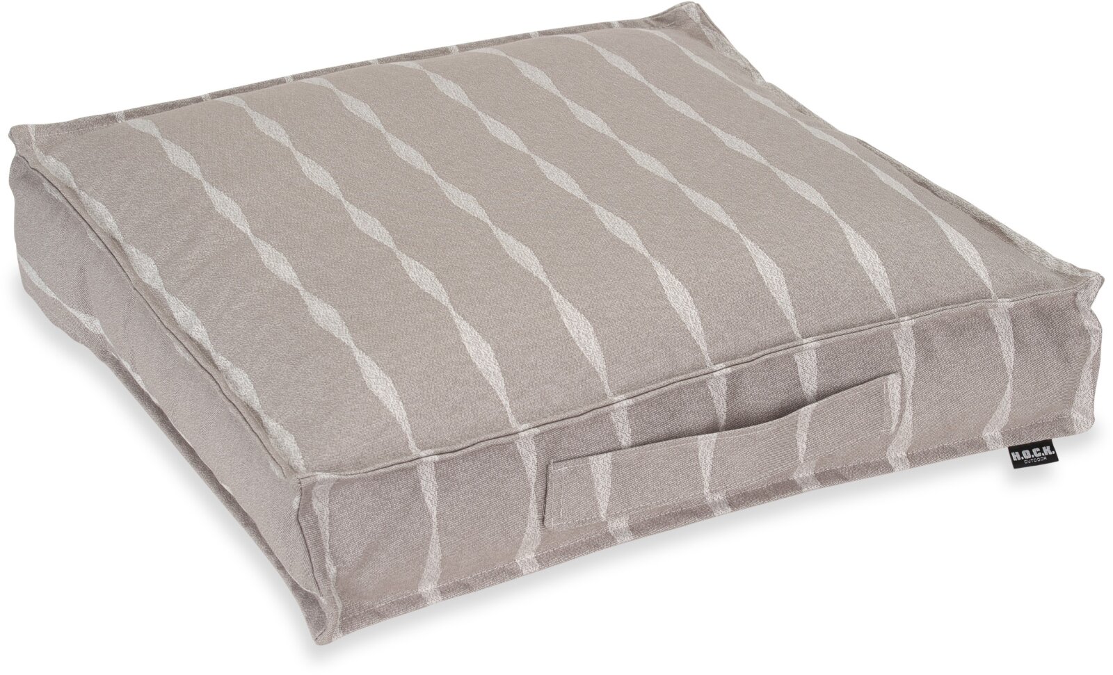 H.O.C.K. Loana Outdoor Matratzenkissen 50x50x10cm col. 97 hellgrau stone grau sunny