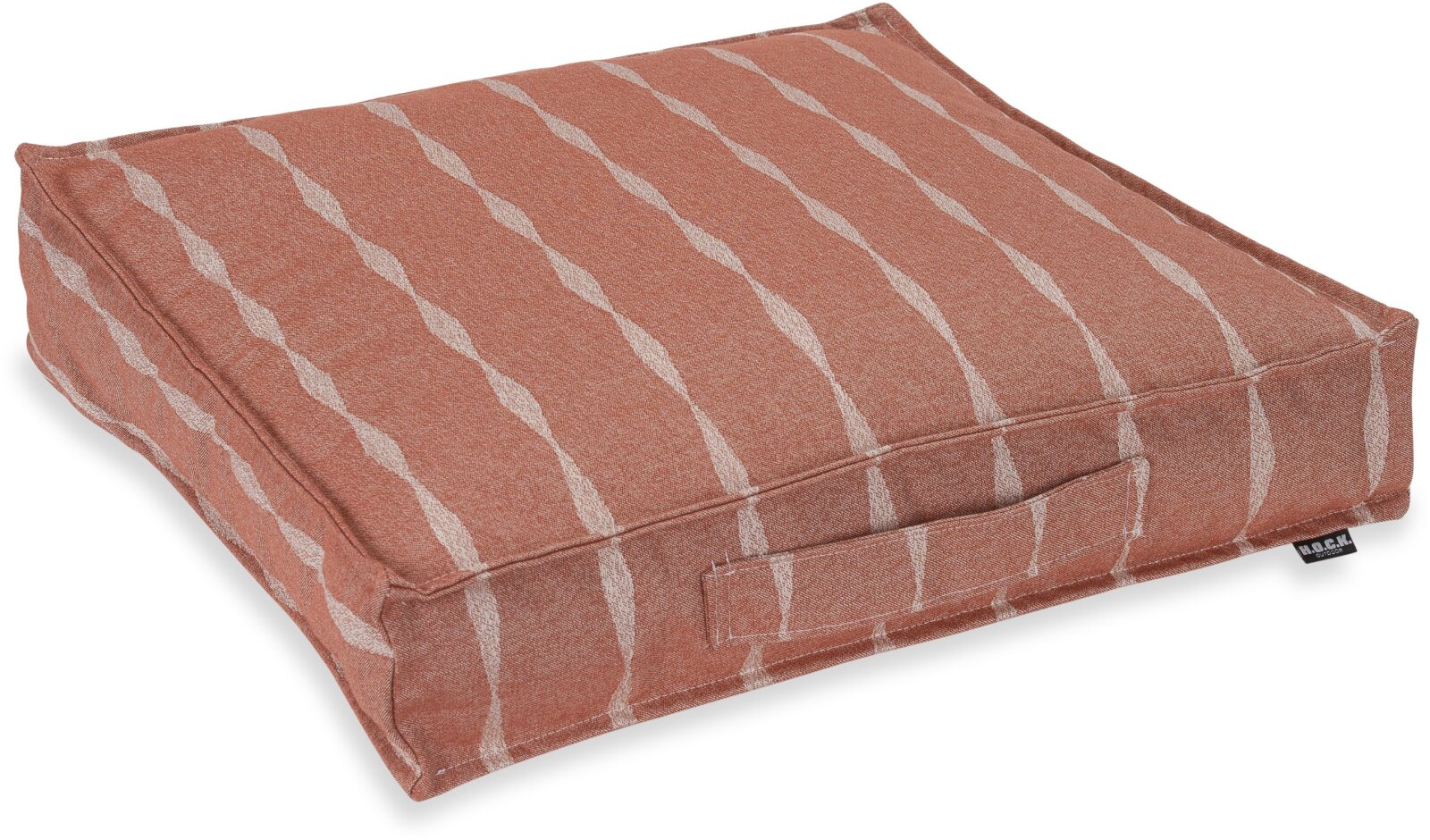 H.O.C.K. Loana Outdoor Matratzenkissen 50x50x10cm col. 98 rost terra bordeaux sunny