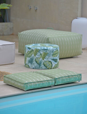 H.O.C.K. Loana Outdoor Matratzenkissen 50x50x10cm col. 99...