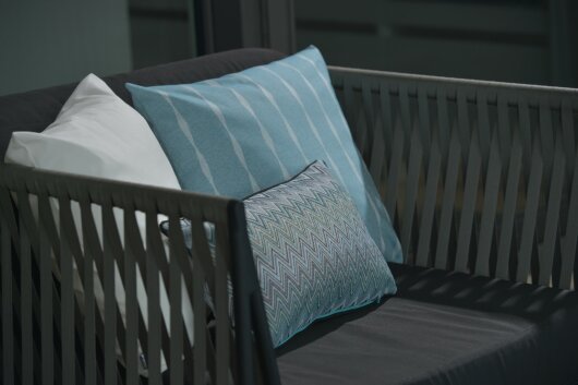 H.O.C.K. Loana Outdoor Kissen 60x40cm col. 100 aqua türkis petrol sunny