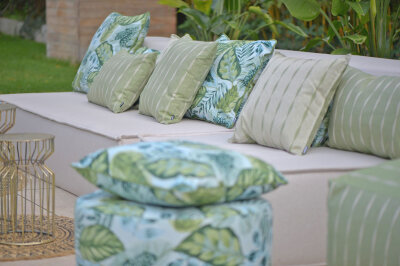 H.O.C.K. Loana Outdoor Kissen 60x40cm col. 99 lindgrün grün sunny