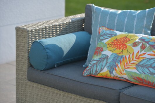 H.O.C.K. Loana Outdoor Kissen 50x50cm col. 100 aqua türkis petrol sunny