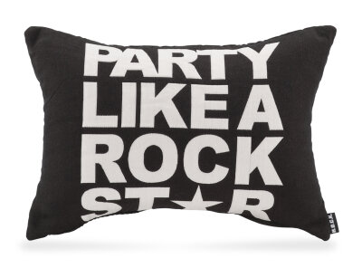 H.O.C.K. Rockstar Wendekissen 50x30cm schwarz