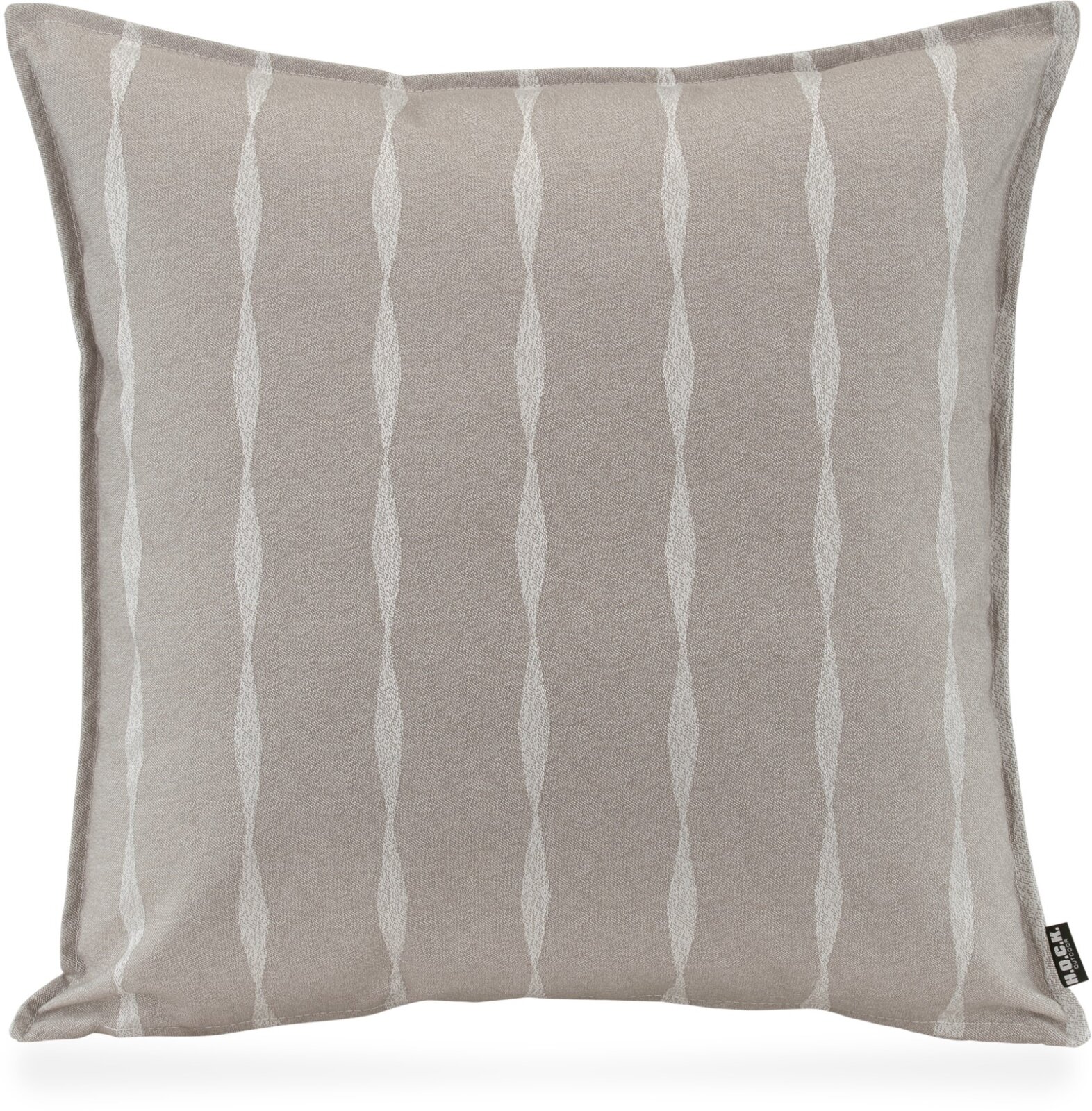H.O.C.K. Loana Outdoor Wendekissen 50x50cm mit Biese col. 97 hellgrau stone grau sunny