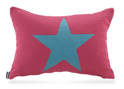 H.O.C.K. Rockstar Wendekissen 50x30cm himbeer