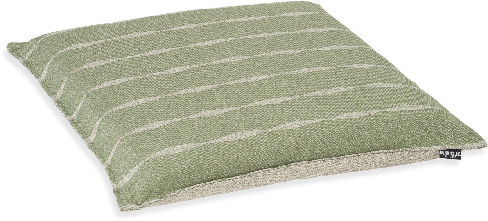 H.O.C.K. Loana Outdoor Wende-Sitzkissen mit Biese BLISS 45x45x6cm col. 99 lindgrün grün sunny
