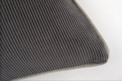 H.O.C.K. Vandel Kissen Cord 50x30cm dunkelgrau col. 16