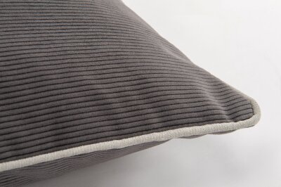 H.O.C.K. Vandel Kissen Cord 50x30cm dunkelgrau col. 16
