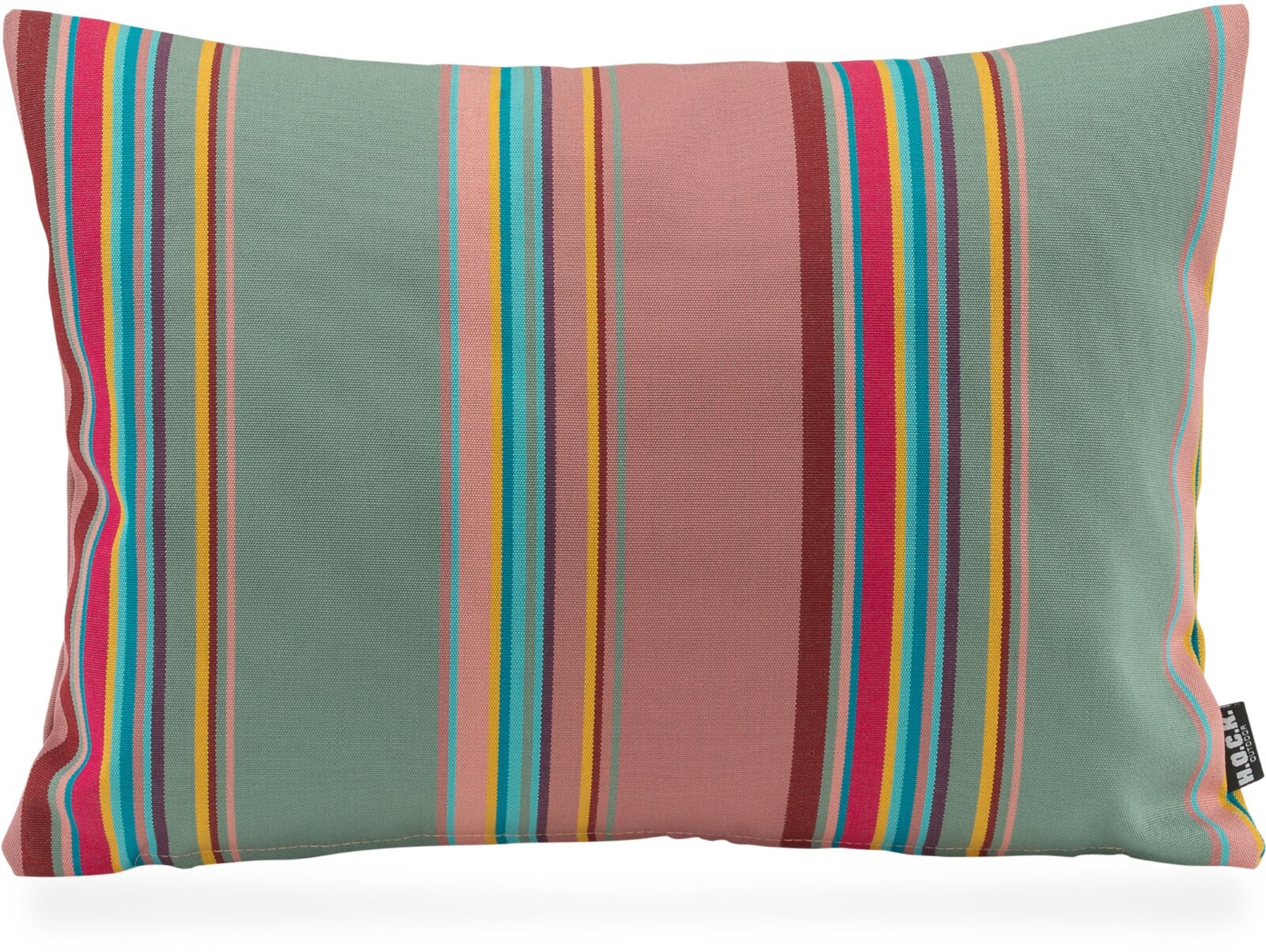 H.O.C.K. Yucatan Outdoor Kissen 40x30cm lindgrün altrosa 408