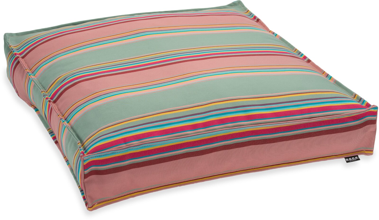 H.O.C.K. Yucatan Outdoor Sitzkissen Palettenkissen Bodenkissen BODO 60x60x10cm lindgrün altrosa 408