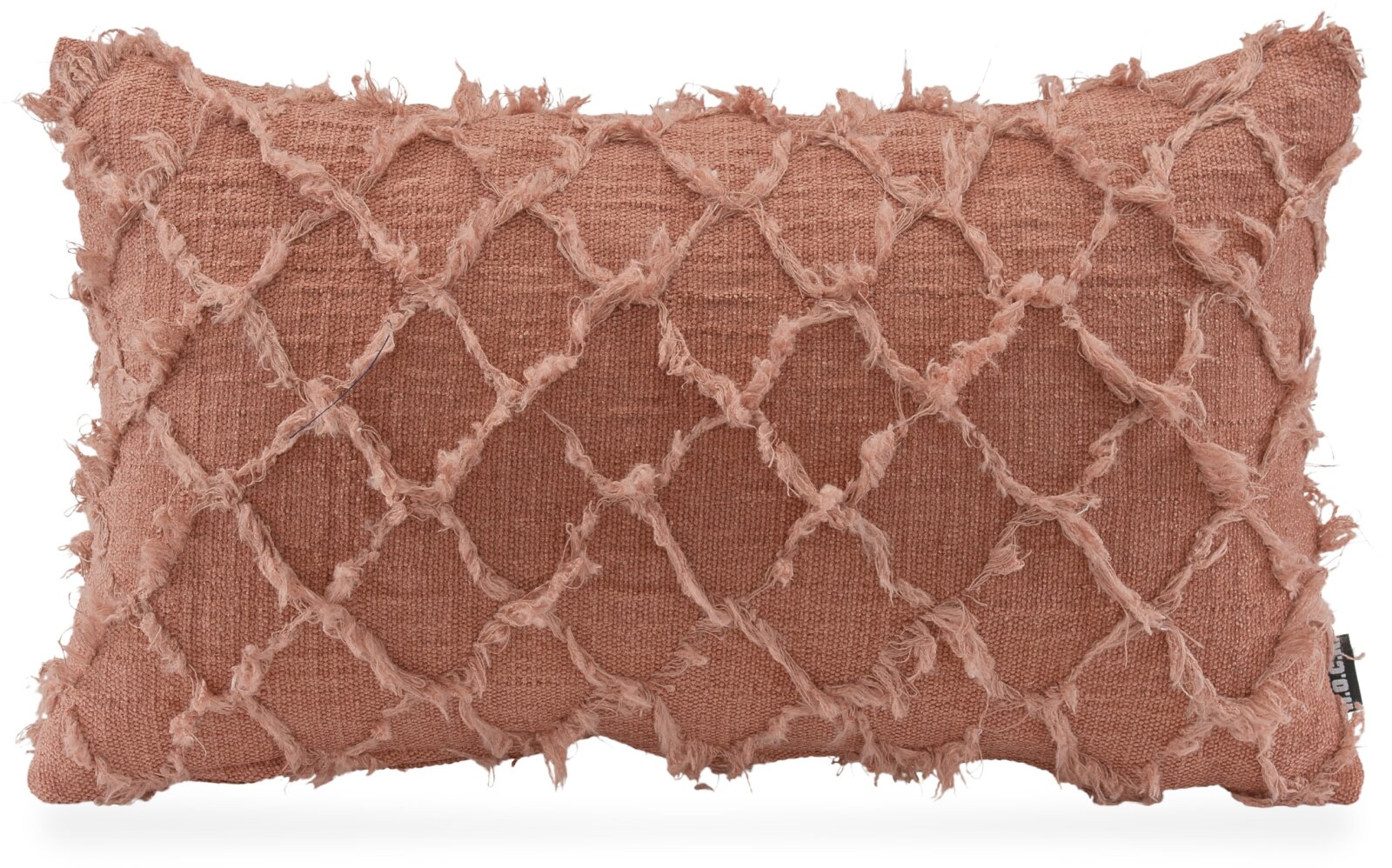 H.O.C.K. Nuvole Kissen 50x30cm salmon col. 304 mit Fransen