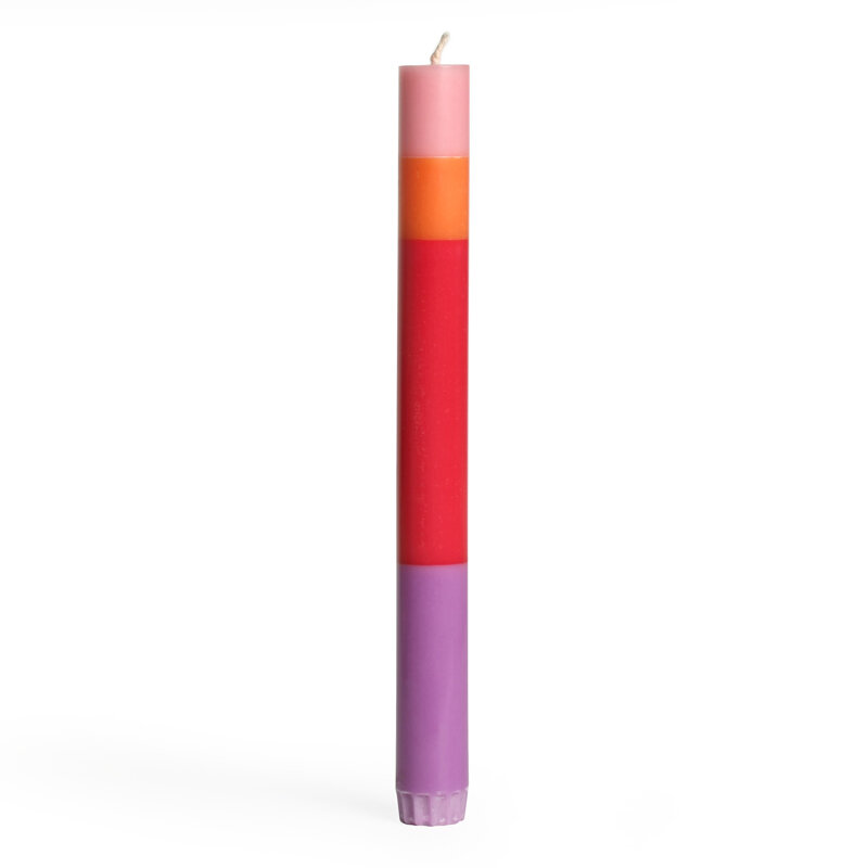 NTG Kerze "Freundschaft/ Friendship" lila, rot, orange, rosa