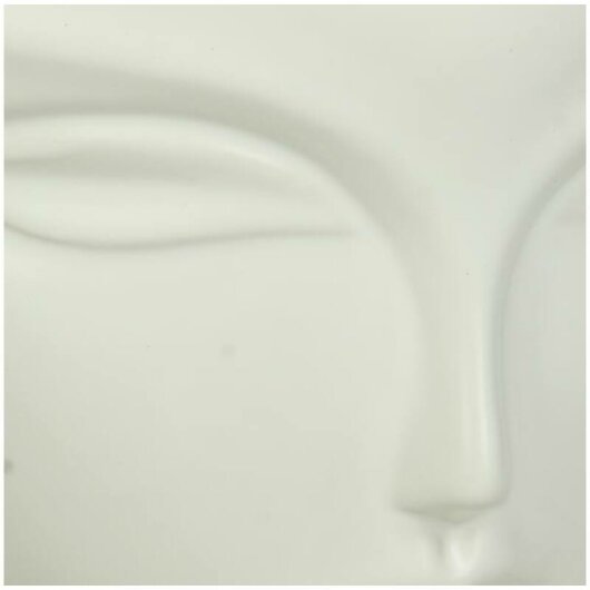 KRST Blumentopf mit Gesicht 30x20x19cm weiß